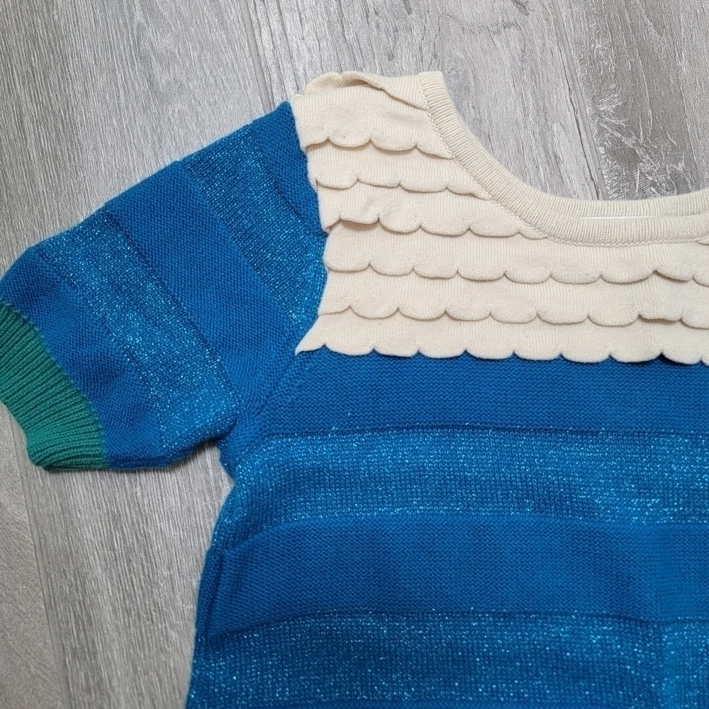 Hanna Andersson Blue Sweater Dress 140/10